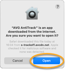 AVG AntiTrack sur macOS