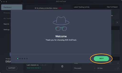 AVG AntiTrack sur macOS