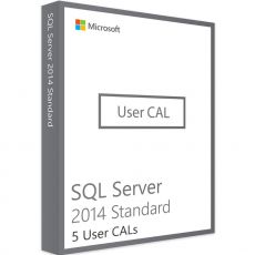 SQL Server 2014 Standard - 5 User CALs, Client Access Licenses: 5 CALs, image 