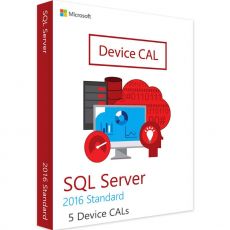 SQL Server 2016 Standard - 5 Device CALs, Client Access Licenses: 5 CALs, image 