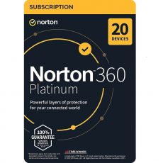 Norton 360 Platinum, Runtime: 1 Year, Appareils: 20 Appareils, image 