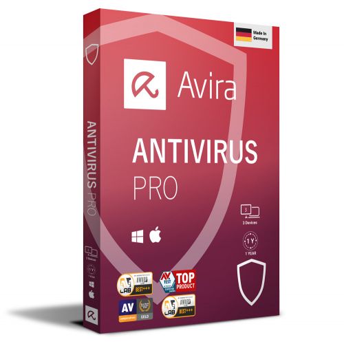 Avira Antivirus Pro 2026-2027, Runtime: 1 Year, Appareils: 3 Appareils, image 