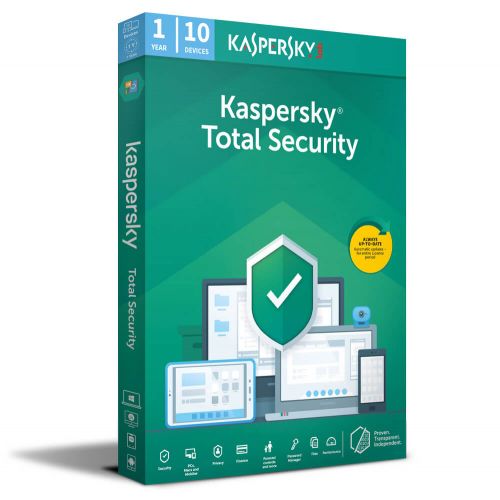 Kaspersky Total Security 2026-2027, Runtime: 1 Year, Appareils: 10 Appareils, image 