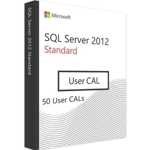 SQL Server 2012 Standard - 50 User CALs, Client Access Licenses: 50 CALs, image 