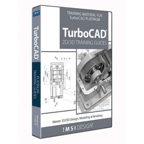 2D/3D Training Guide Bundle for TurboCAD, English, image 